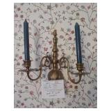Pair of Wall Sconces with pillar candles
