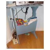 Blue Magazine End Table - CONTENTS NOT INCLUDED