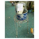 Metal Flower Pot Stand WITH CONTENTS