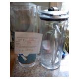 Lot of 2 mis-matched plastic pitchers
