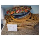 Lot of Serving Baskets and Hot pads
