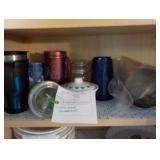 Misc Lot - Travel Mugs/Cups & Candy dishes