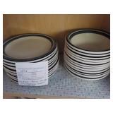 22-pieces Chaomatics Stoneware Dishes -blue