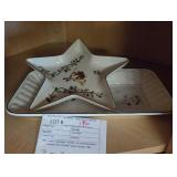 2-piece Misc Christmas Platters/Plates