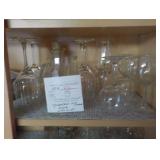 Stemware glasses and Pitcher w/cork