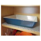 Blue Rectangle Casserole Baking Dish - Portugal