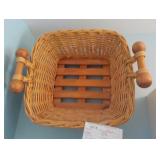 Brown Wicker/Wooden Basket