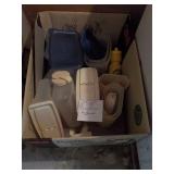Box of Plastic Storage Containers