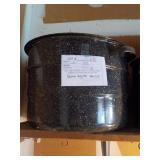 Blue Agate Pot w/lid