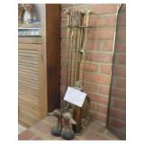 Duck head fire place set and duck head book ends