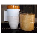Lot of 3 Flower pots and Roll of Twine