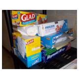 Lot of Kitchen Wraps & Bags - Foil, Freezer Bags
