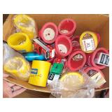 Lot of Drink Coozies and Boxes of Golf Balls