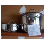 Set of 2 Hoffritz Pots w/lids