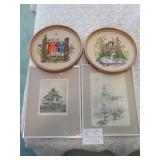 Lot of 4 mis-matched Pictures