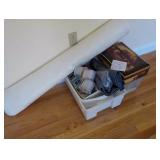 Sewing Lot - Thread, material, ribbons and more