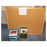 Corkboard, Eric Carle Toy and Book