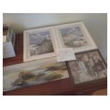 4 Prints, 2 Beach Scene, 1 Lake, 1 City