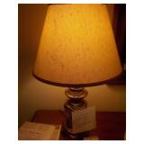table top lamp, brass style base