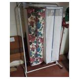 clothes rack on wheels, missing 1 wheel