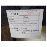 lot of Christmas items, ribbon, napkins, etc..