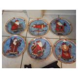 6 Royal Doulton Christmas Collector Plates