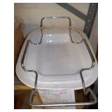 White casserole dishes w/ stand