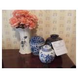 lot of Vases some with lids see PICS some marked