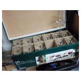 18 Wine Glasses with Storage box & Wine Guide