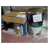 Tins of Candles and Wreath