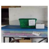 gift wrapping supplies, tags, bows, paper