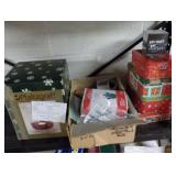 Christmas decor - mini bulb lights, candle holder