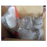 wine glasses & styrofoam cups