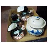 Snowman Tea Set & Ginger Jar