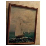 Sargent 1962 - Sailboat Painting