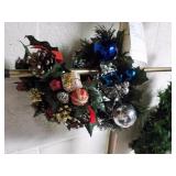 lot of hanging decor, wreathes