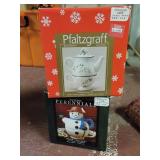 Pfaltzgraff Tea Pitcher & Snowman Cookie Jar