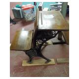 Antique School Desk, marked Minneapolis