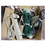 lot of power strips and extension cords