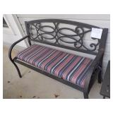 patio bench with cushion seat