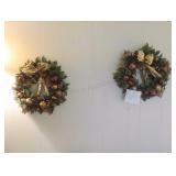 2 Wreathes apples & pears