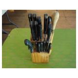 Knife Set and holder