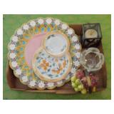 Box lot misc glass wear