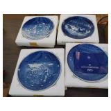 4 pieces misc B & G plates