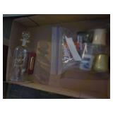 2 pieces ship in bottle and candles