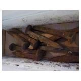 9 pieces railroad spikes
