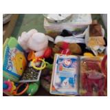 Misc box lot of toys