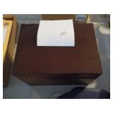 Wooden file box