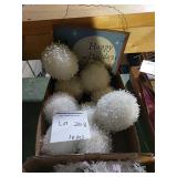 box lot Christmas decorations