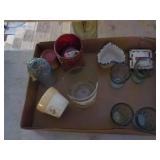 Box lot misc glass wear